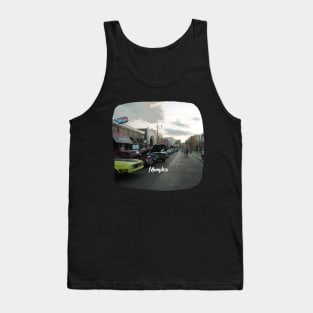 Photography of Beale Street Memphis Tennessee skyline blue clouded sky USA city break Tank Top